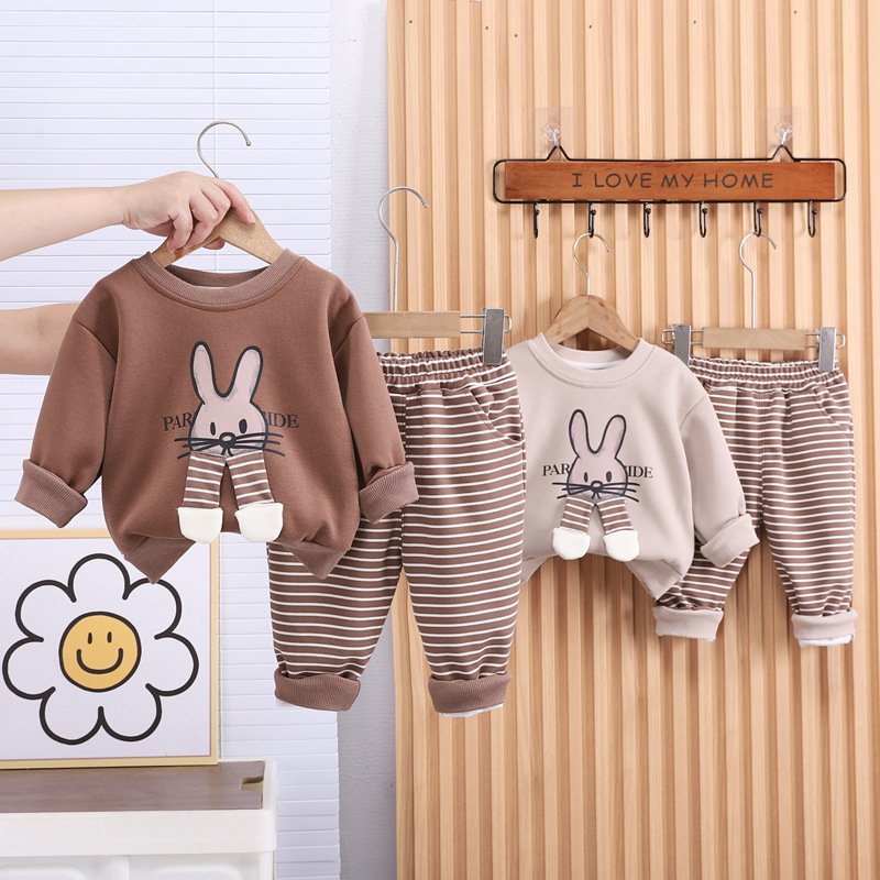Children clothing set boys and girls Casual Pants Suit Comfortable Clothing Set Kids set for autumn and winter