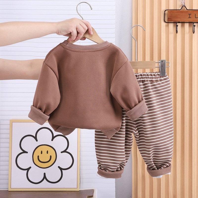 Children clothing set boys and girls Casual Pants Suit Comfortable Clothing Set Kids set for autumn and winter