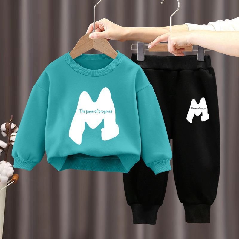 Fall Winter Children's Outfits Casual Long Sleeve Boy Jogging Sets Kids Fall Spring Two Pieces Clothing