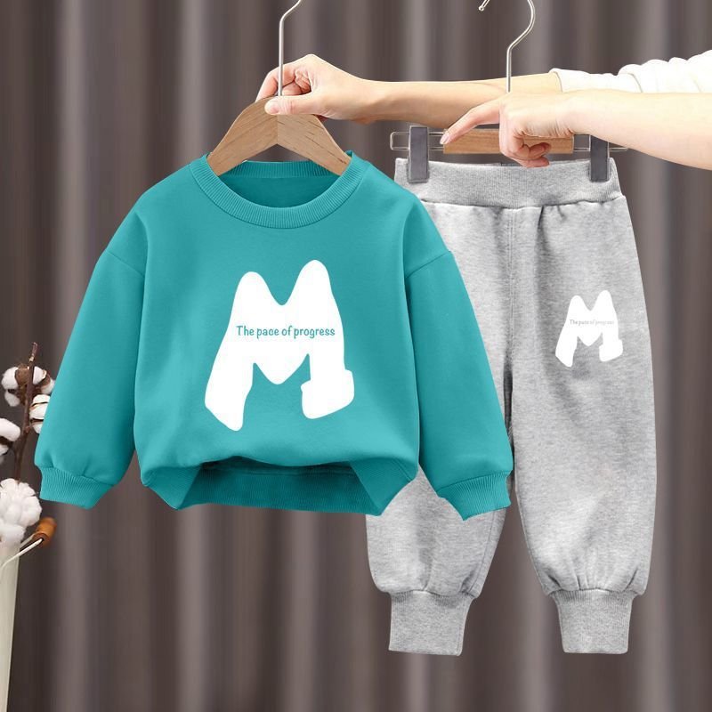 Fall Winter Children's Outfits Casual Long Sleeve Boy Jogging Sets Kids Fall Spring Two Pieces Clothing