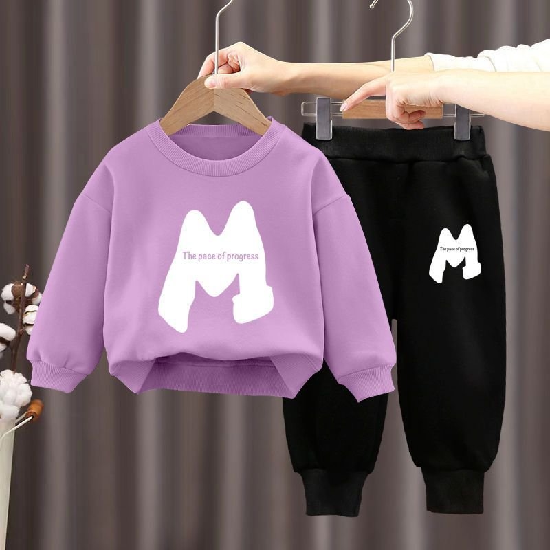 Fall Winter Children's Outfits Casual Long Sleeve Boy Jogging Sets Kids Fall Spring Two Pieces Clothing