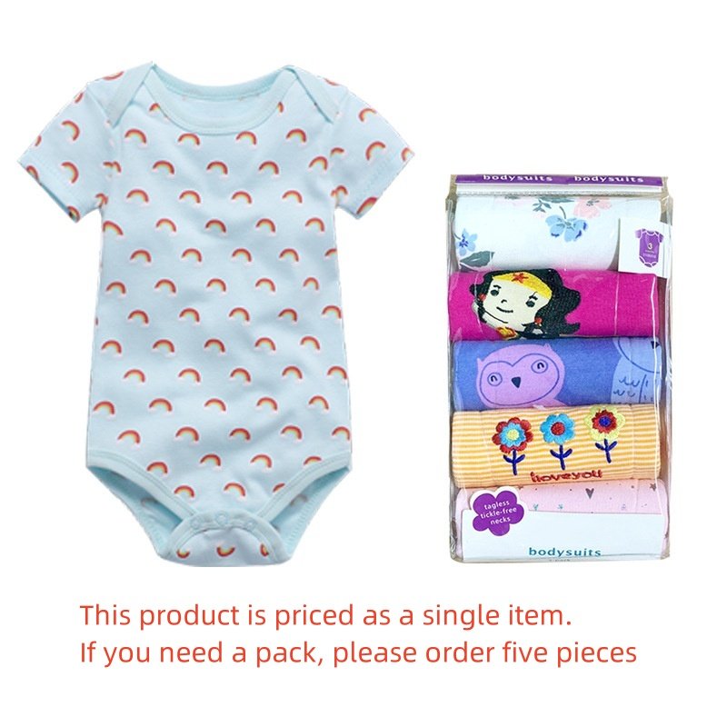 New Born Baby Clothes Spring And Autumn Baby Clothes Rompers Short Sleeve Organic Cotton Baby Clothes Unisex