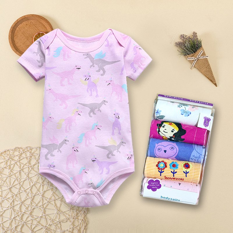 New Born Baby Clothes Spring And Autumn Baby Clothes Rompers Short Sleeve Organic Cotton Baby Clothes Unisex