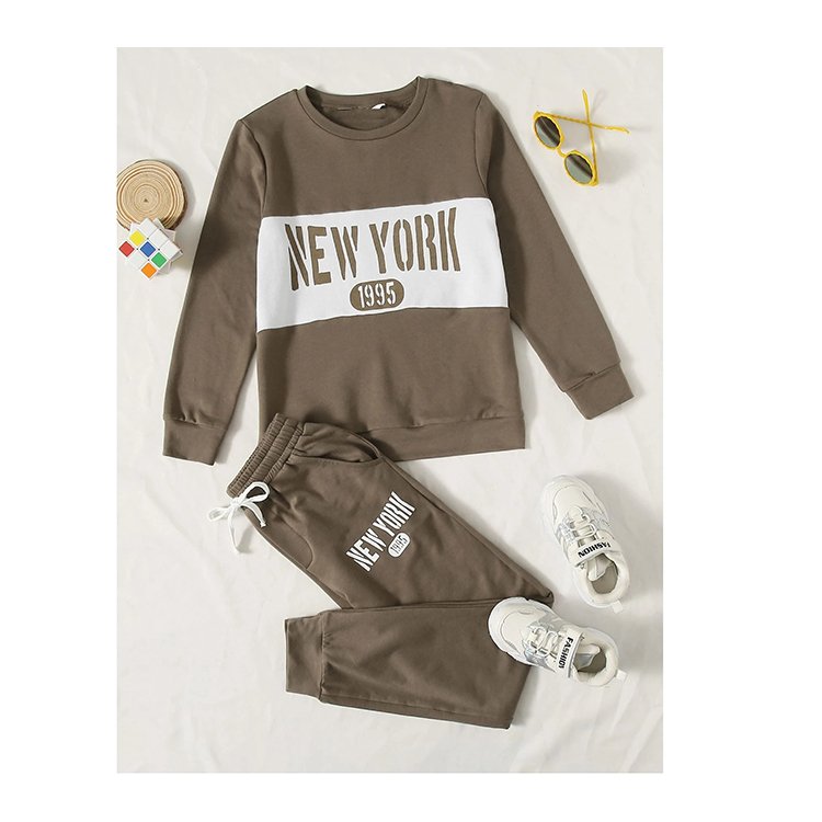 Boys Jogging Wear Unisex sweat suit Baby Boys Toddler Kids Children Clothing Set fall winter children Loungewear clothes