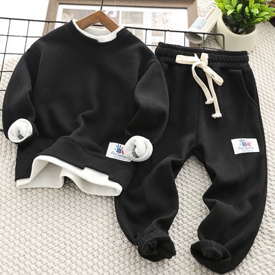 New Autumn Boys Children Clothing Suit Baby kids Two-piece Set sweatshirt and pants suit winter children clothes suit