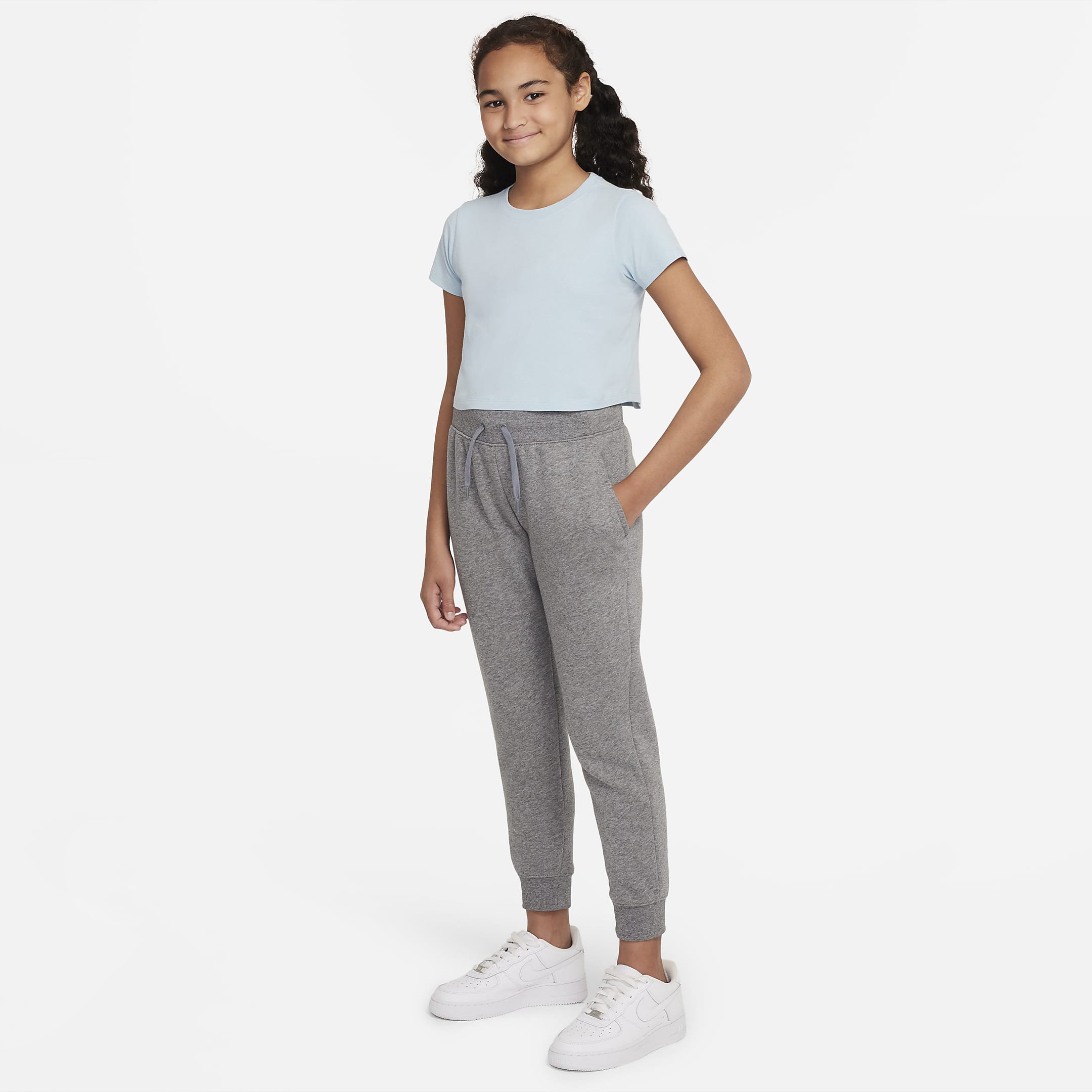 Children Clothing Loose Fit Girls Crop Top Custom Logo Kids T Shirts Soft Cotton Crop Tshirt For Girls