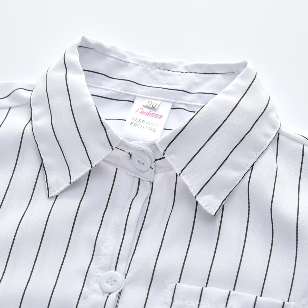 Kids Clothing Boys Children's Clothes 6 Years Boys Clothing Sets Long Sleeve Stripe Shirt White Formal Bow Tie Outfit For Boys