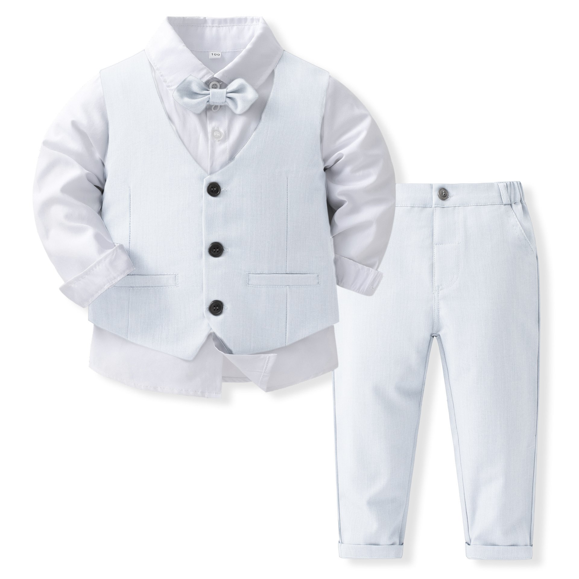 2024 Baby Boy Blazer Suit Little Boy Clothing Sets Kids Gentlemen Shirt Formal Dresses for Boy 3 pcs Children's Party Clothes