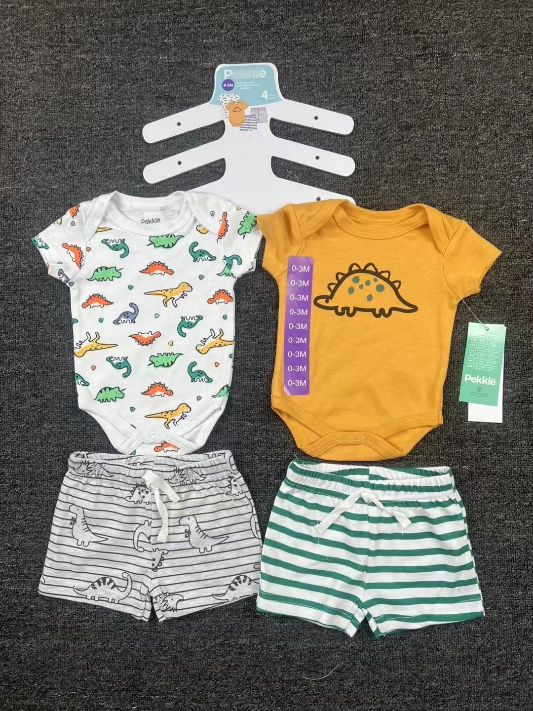 Latest Design High Quality Newborn 4 Piece Sets Children Comfortable Soft Set Baby Cute Handsome Print Sets