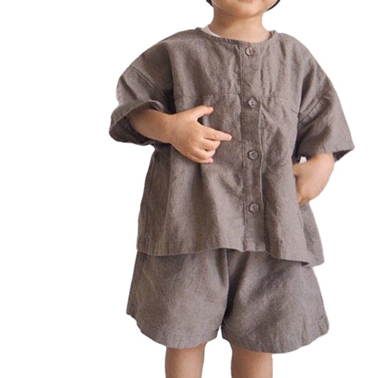 New summer Children's clothing sets baby Clothes boys and girls kids Summer children's clothes woven fabric baby wears sets