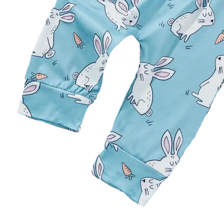 2024 New Arrivals Easter Children's Clothing Sets Short-Sleeve Jumpsuit Pants Baby Girls Boys Sets