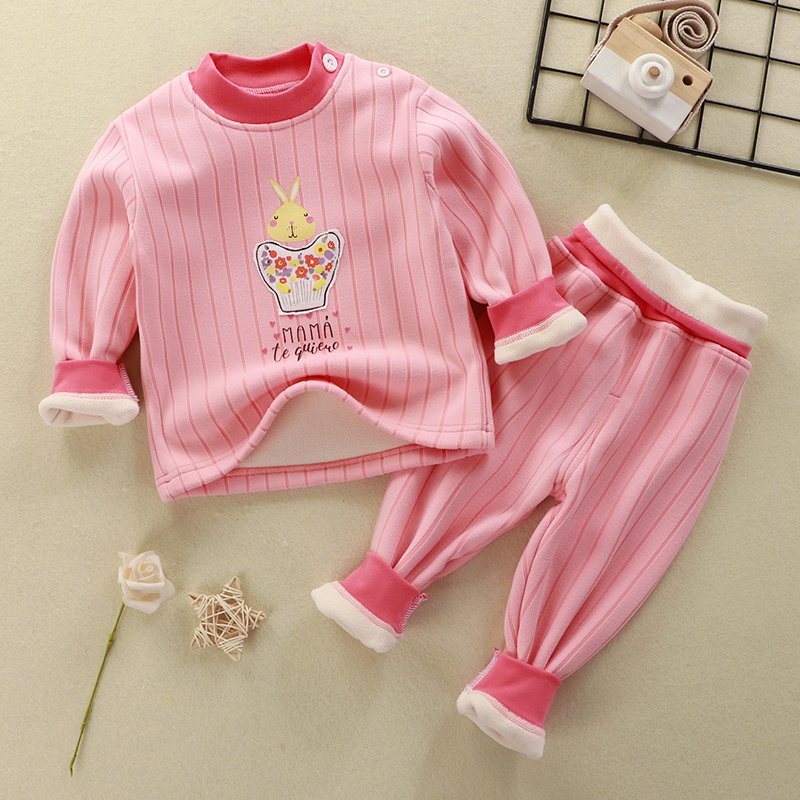 Factory Direct New Design 2-Piece Thermal Underwear Set for Boys Children and Baby Clothing