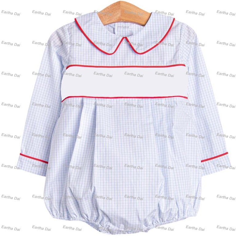 Valentine's Day ruffle collar matching children's clothing monogram heart cotton baby romper kids girls clothing