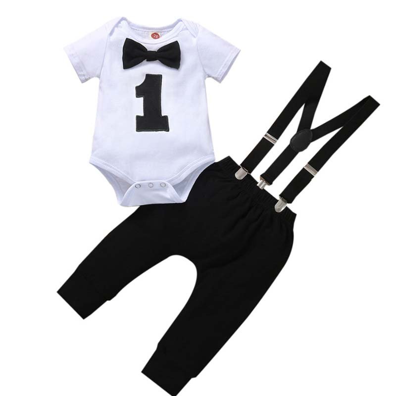 best New 2024 New Trending Premium Quality One Two Birthday Infant Baby Boy Christening Outfits BBOF-013