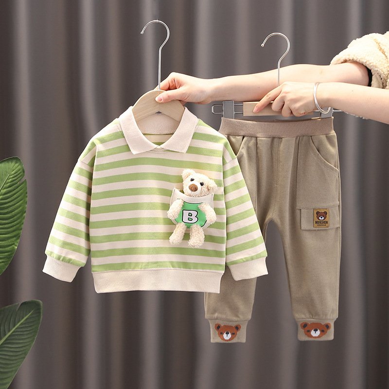 Boys clothing sets spring autumn clothes 0-4 year old baby kids two pieces sets