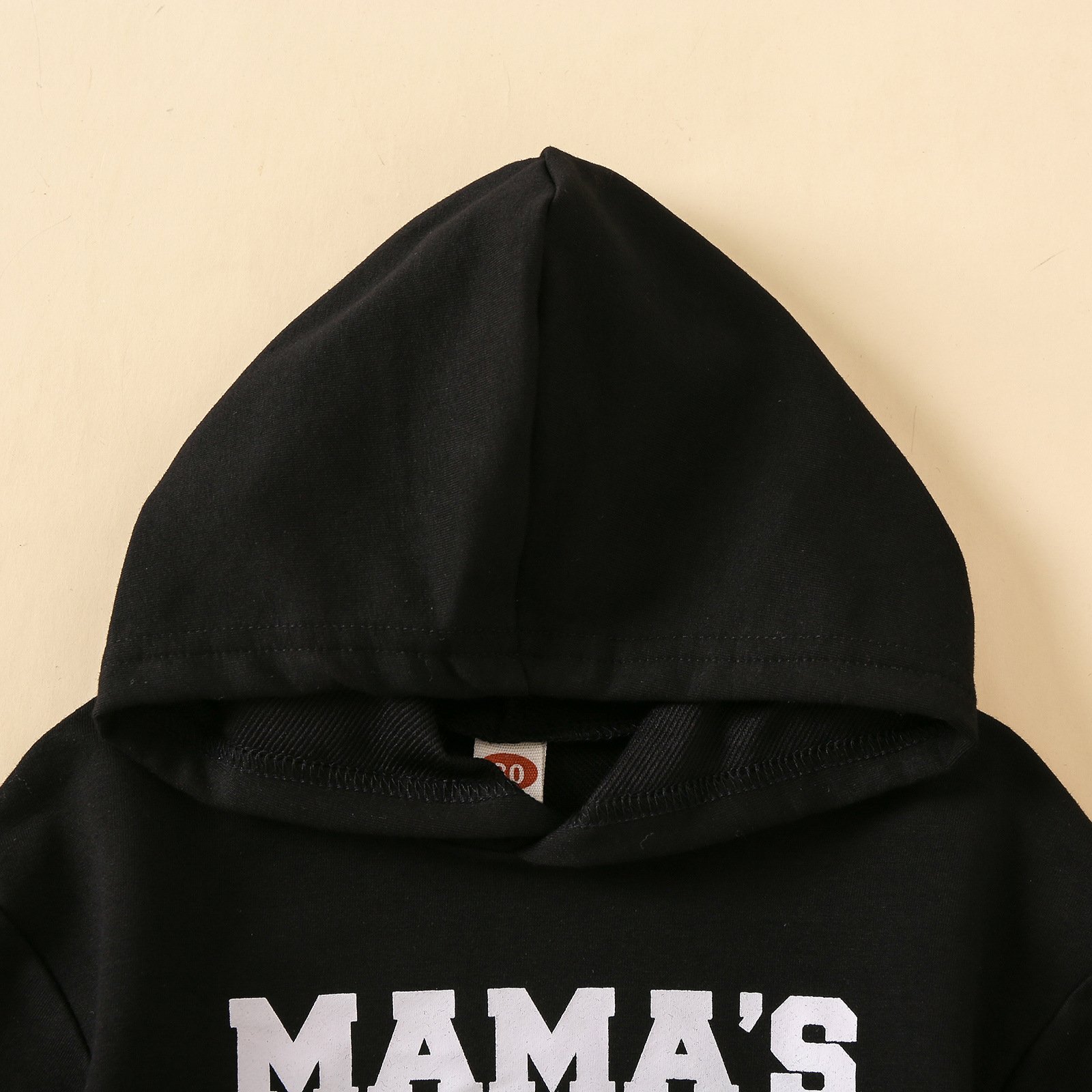 Casual Sports Suit for Boys Spring & Summer Solid Pattern Letter Printing Hooded Vest and Pants Fashion Baby Clothing