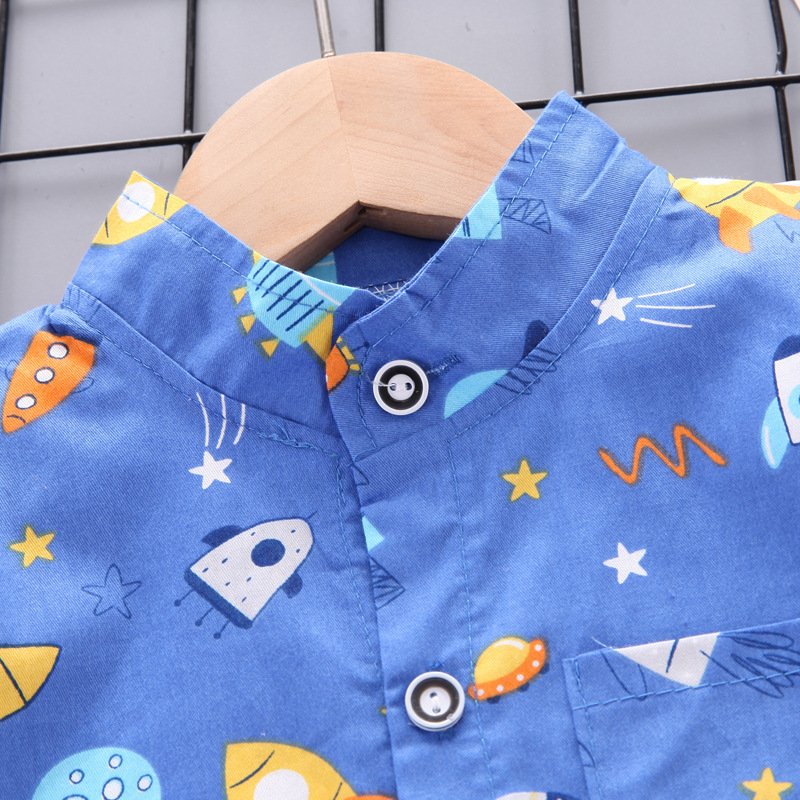 Baby Boy Fashionable Clothes 2PCS Shirt Top Shorts Kids Clothes 1-4 Years Summer Toddler Boys Clothing Sets