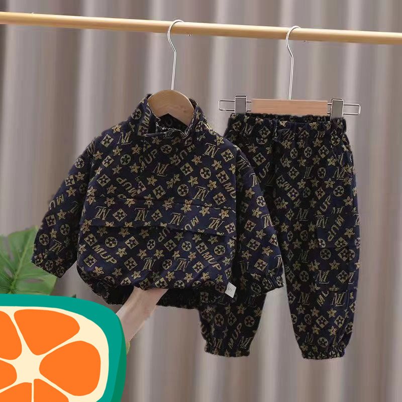 kids Fashion Kid Clothing 2024 Autumn New Two-piece Baby girl clothes Kid Clothes Girl boy Pullover Groups of Pant