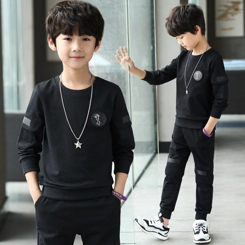 Hoodies + Pants Boys Clothing Sets 2 Pcs/set 2024 Spring Autumn Baby Boy's Clothes Kids Long Sleeve Sweatshirts and Sport Pants