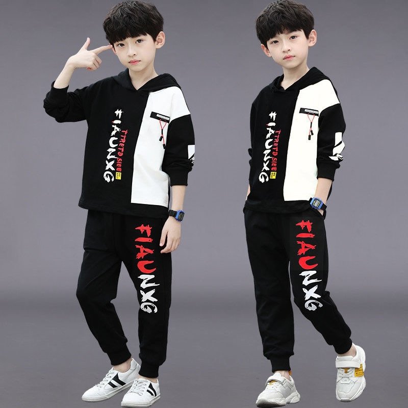 Hoodies + Pants Boys Clothing Sets 2 Pcs/set 2024 Spring Autumn Baby Boy's Clothes Kids Long Sleeve Sweatshirts and Sport Pants