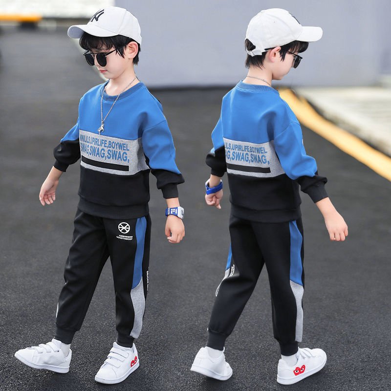 Hoodies + Pants Boys Clothing Sets 2 Pcs/set 2024 Spring Autumn Baby Boy's Clothes Kids Long Sleeve Sweatshirts and Sport Pants