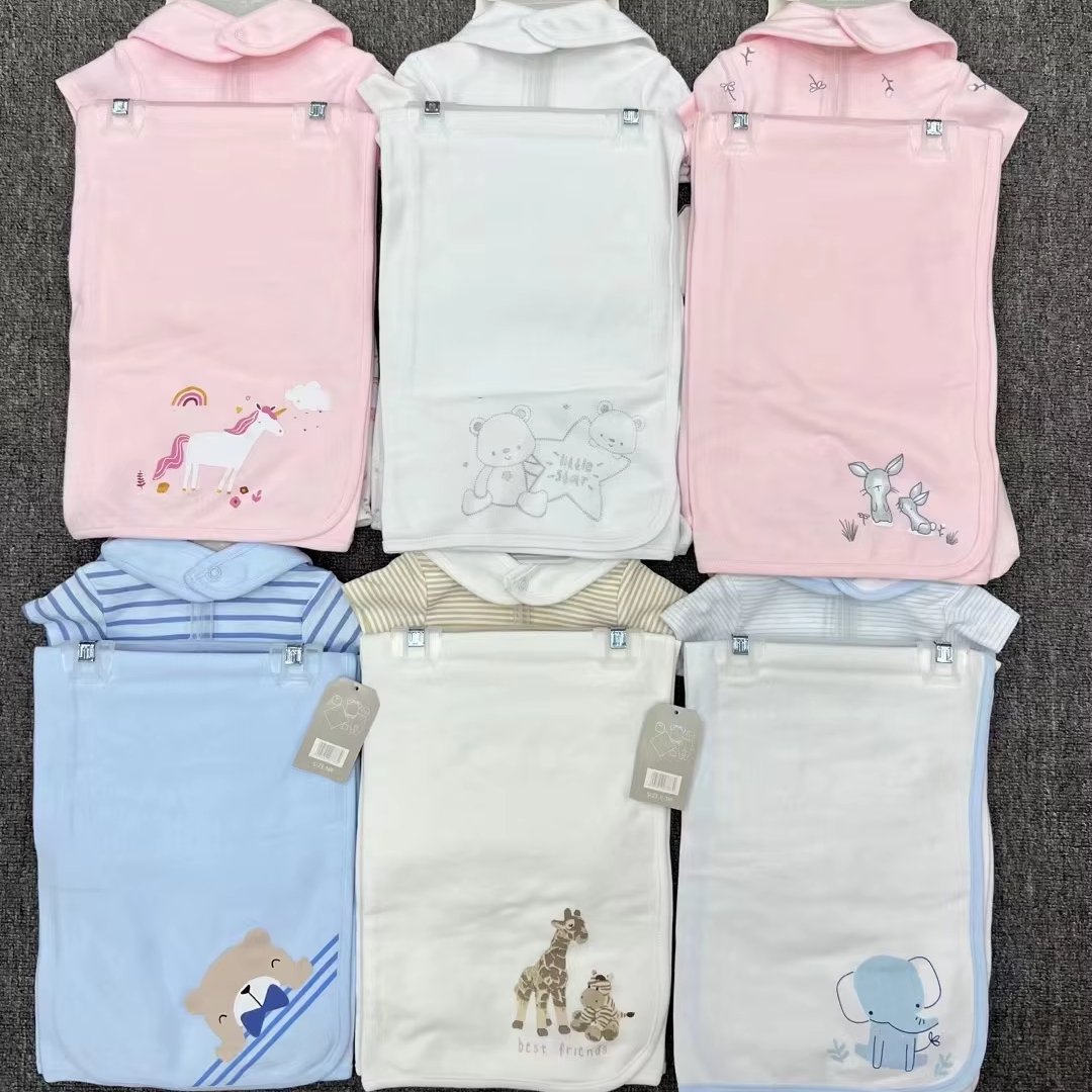 6 Pieces Long New Born Baby Girl's + Romper Jumpsuit Onesie 100% Cotton Lace Baby Pajama Romper Clothes Ropa De Bebe Tutu Dress