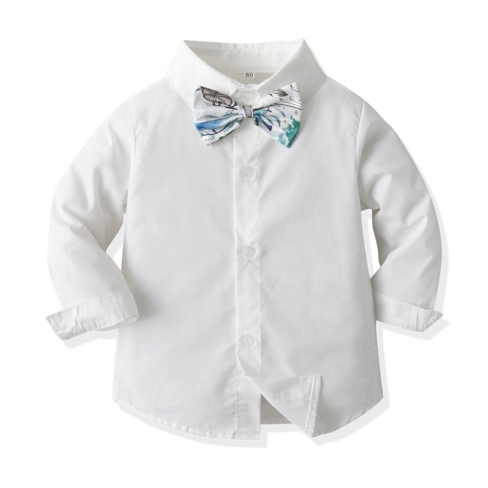Gentlemen Boys Clothing Sets New Children Long-Sleeved Shirt Vest Pants 3Pcs Suit Baby plaid Suit Christmas