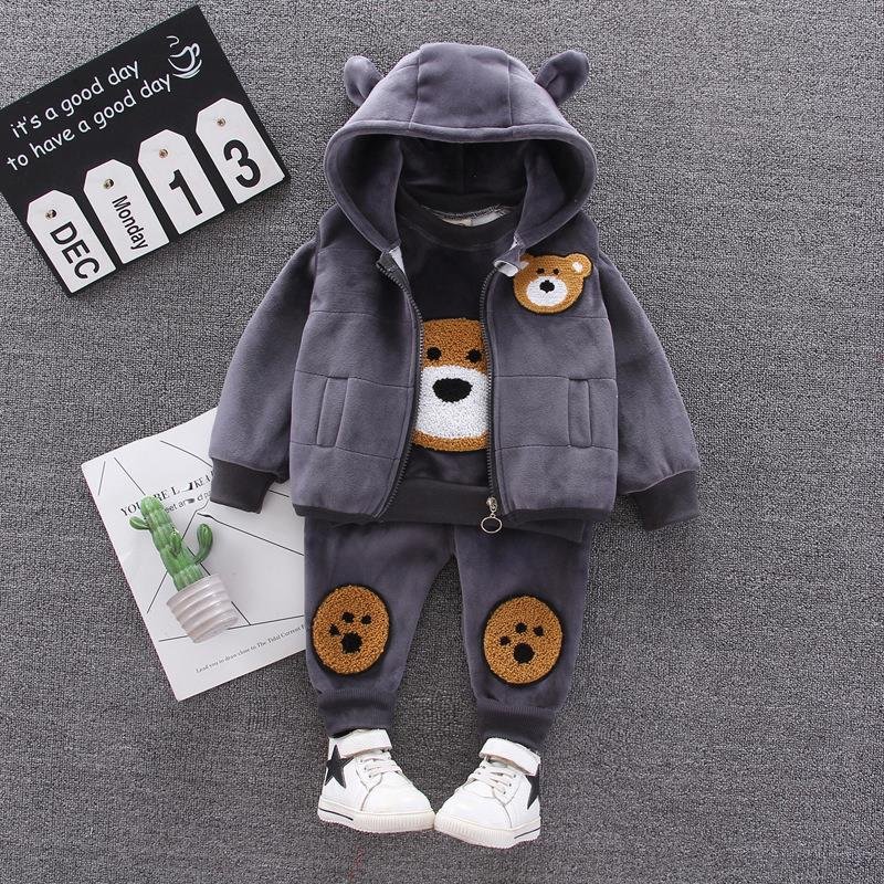 boys and girls Clothing 2023 toddler boys clothing sets Three Piece Set Female Children's Spring Clothing
