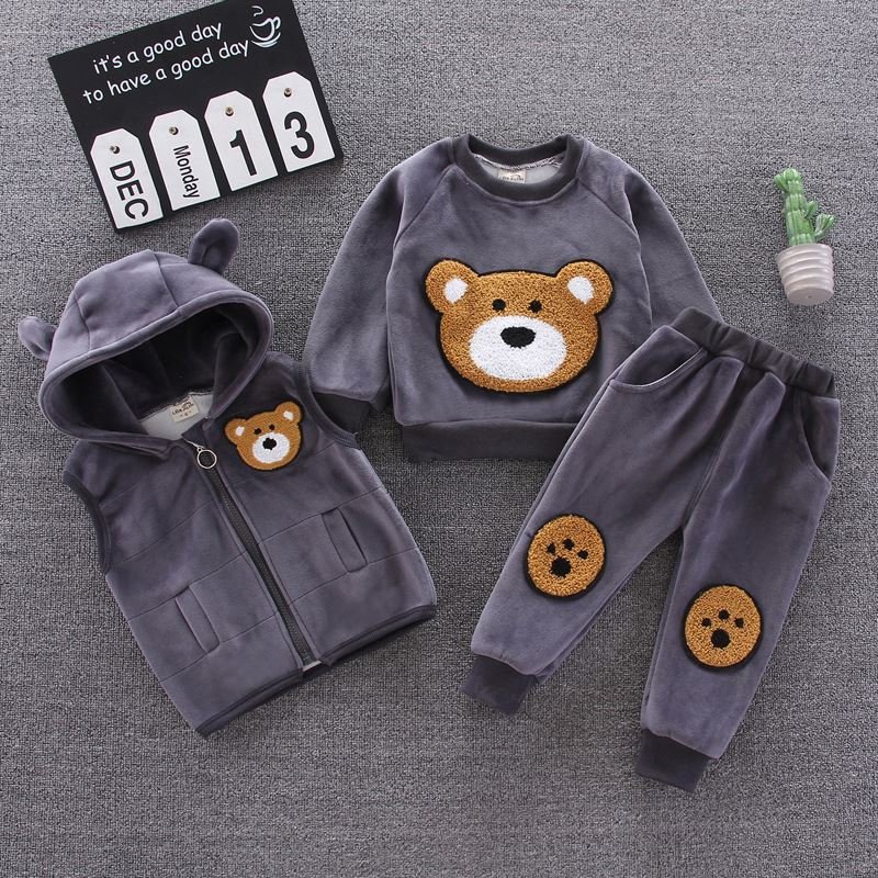 boys and girls Clothing 2023 toddler boys clothing sets Three Piece Set Female Children's Spring Clothing