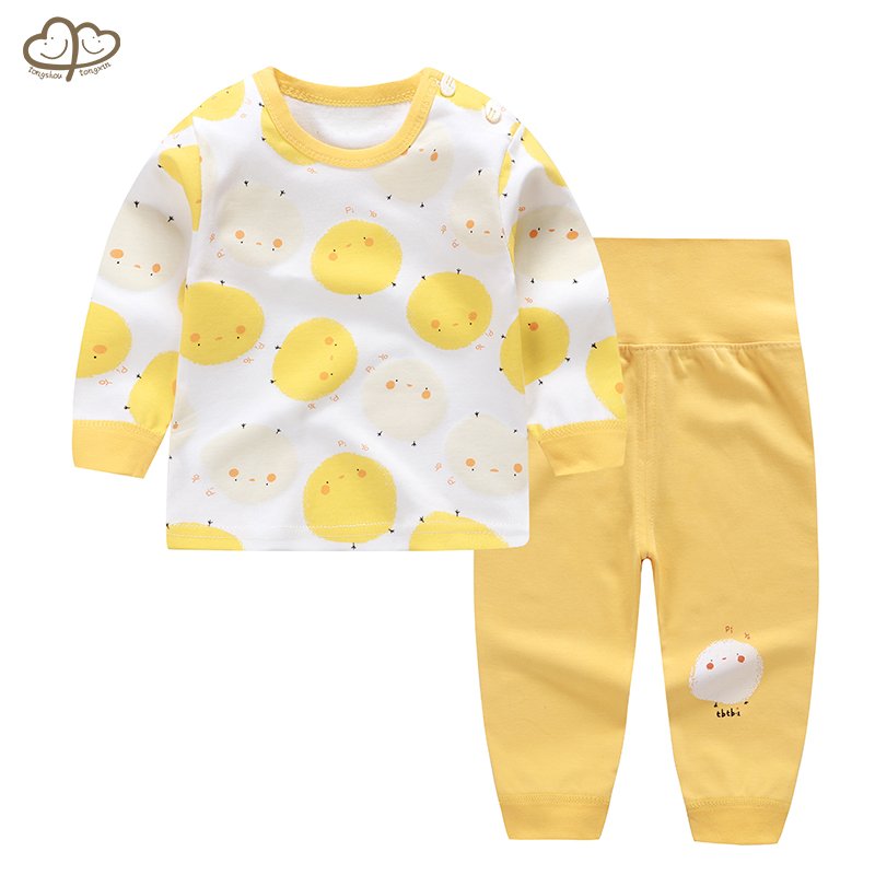 Wholesale Summer Boys Home Clothing Set High Waist Cotton Belly Protection Cartoon Design for Children