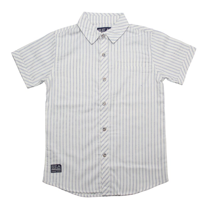 New summer fashion short sleeve shirt long pant cotton woven fabric boys clothing set R T S goods