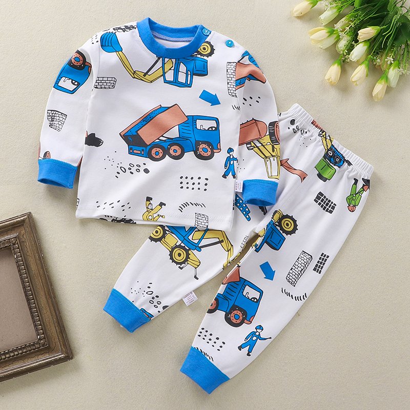 Fashion Summer Casual 100% Cotton Children Clothing Baby Boy Set 2 PCS Kids Outfits