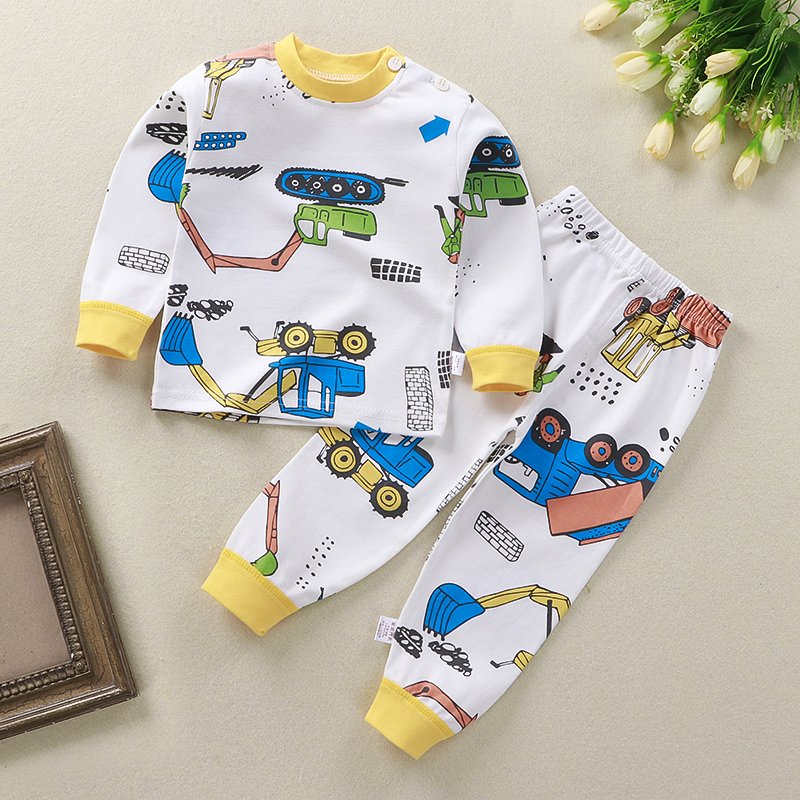 Fashion Summer Casual 100% Cotton Children Clothing Baby Boy Set 2 PCS Kids Outfits