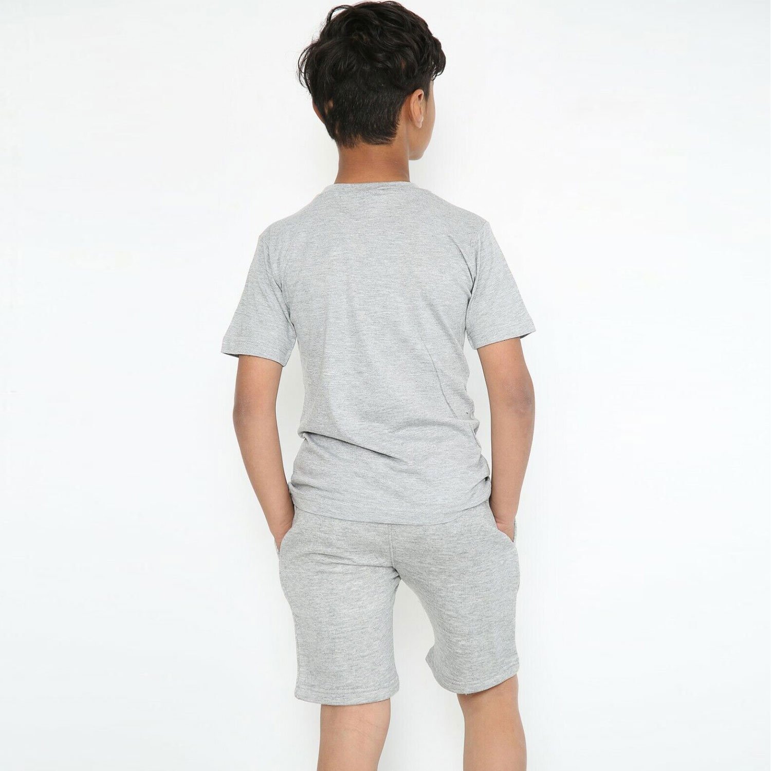 Summer wholesale children kids clothes short sleeve baby t shirts boys clothing set spring cotton quantity custom suits