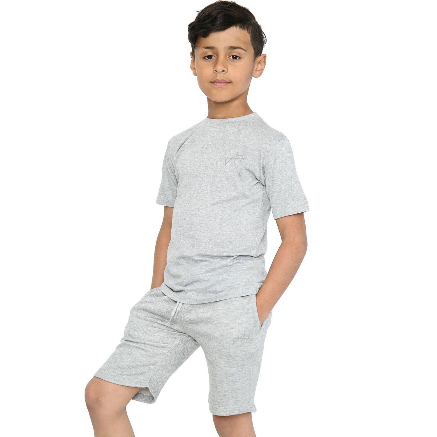 Summer wholesale children kids clothes short sleeve baby t shirts boys clothing set spring cotton quantity custom suits