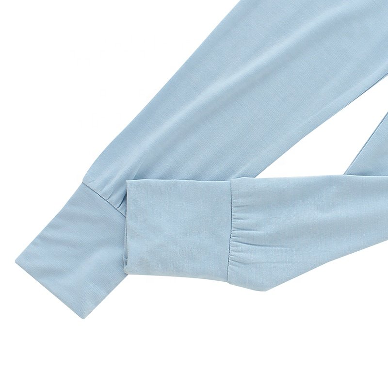 Wholesale Newborn Bamboo Cotton Pajama Set Soft Long Sleeve O-Neck Outfits for Boys and Girls 2 Piece Baby Clothing