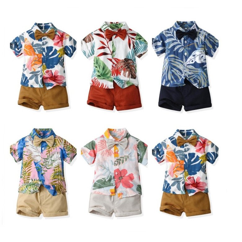 2023 Fashion Summer Cotton Sets Boys Clothing