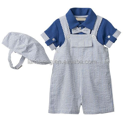 baby boy romper clothing set with hat children three piece set baby cute set
