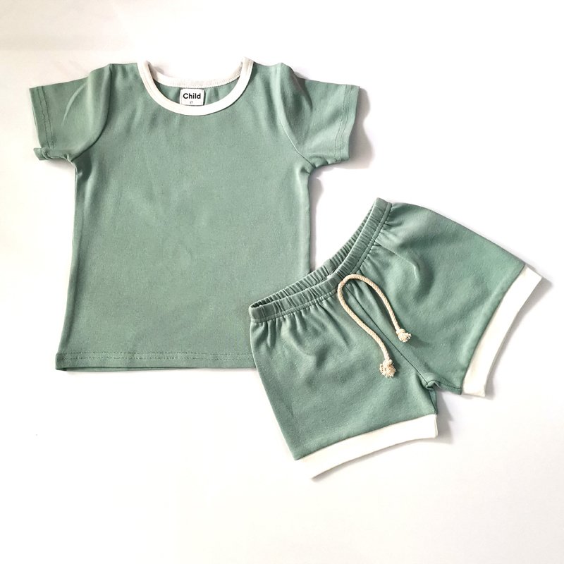 2022 Summer baby clothing sets short sleeve + trousers children cartoon comfortable boy girl baby clothes sets