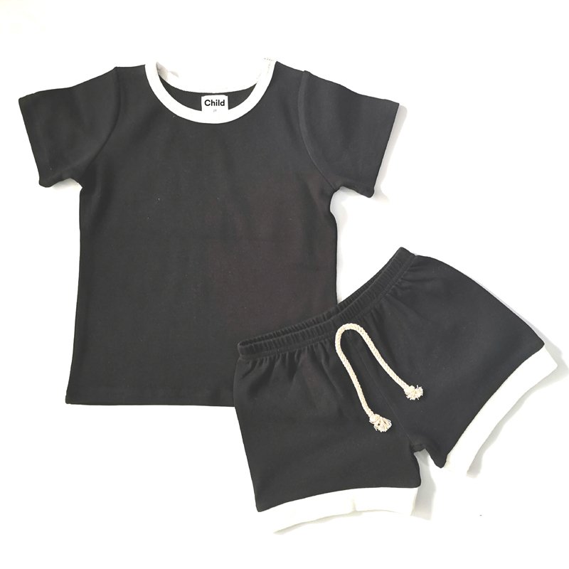 2022 Summer baby clothing sets short sleeve + trousers children cartoon comfortable boy girl baby clothes sets