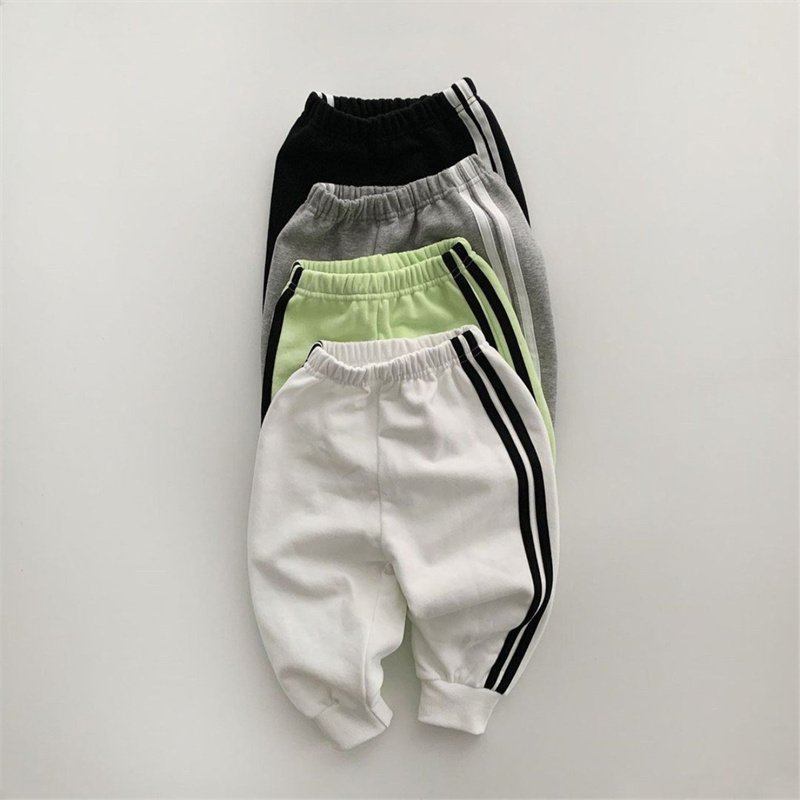new baby clothing for fall 2024 sports long sleeve pullover striped cotton boys clothing sets 1-2 years