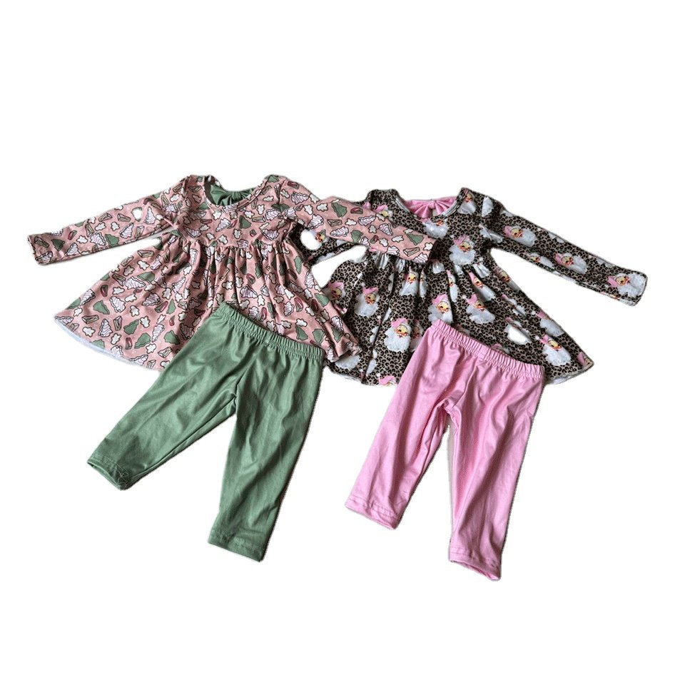 Hot Sale Baby Girls Floral Pattern Clothing Set Short Sleeve Peplum Shirts Match Solid Bummies Kids Outfits