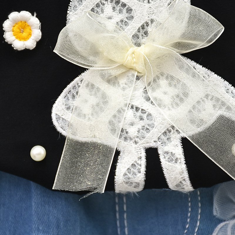 New summer cotton baby girls set little girls cotton short-sleeved two-piece set