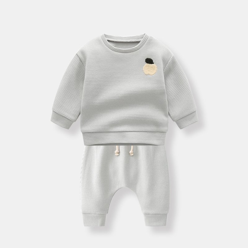 AustinBella/Wholesale boutique spanish baby clothes sets baby apparel baby boy spring fall infant & toddlers clothing Waffle