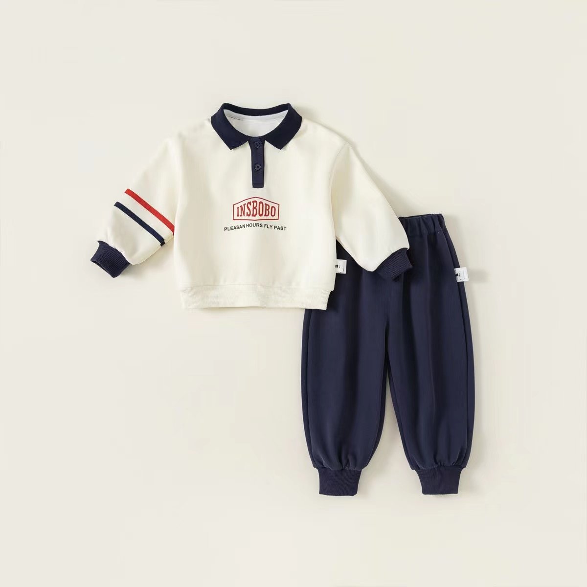High Quality 100% cotton boys sport casual long sleeve outfits kids clothing sets for boys