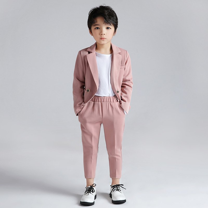 Soft 3 piece suit wedding children boys coat pant designs wedding suits boy clothing set
