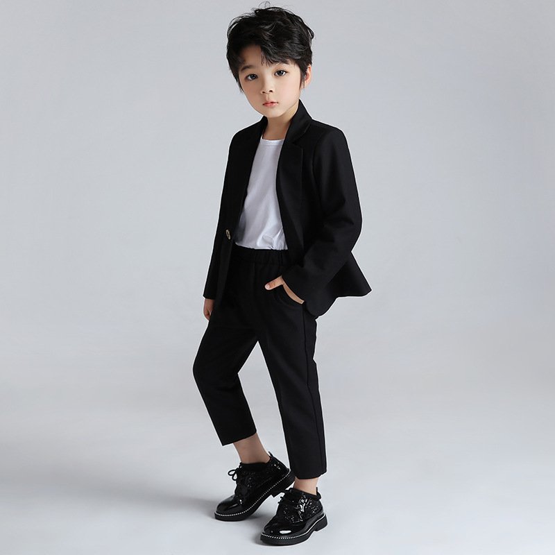 Soft 3 piece suit wedding children boys coat pant designs wedding suits boy clothing set