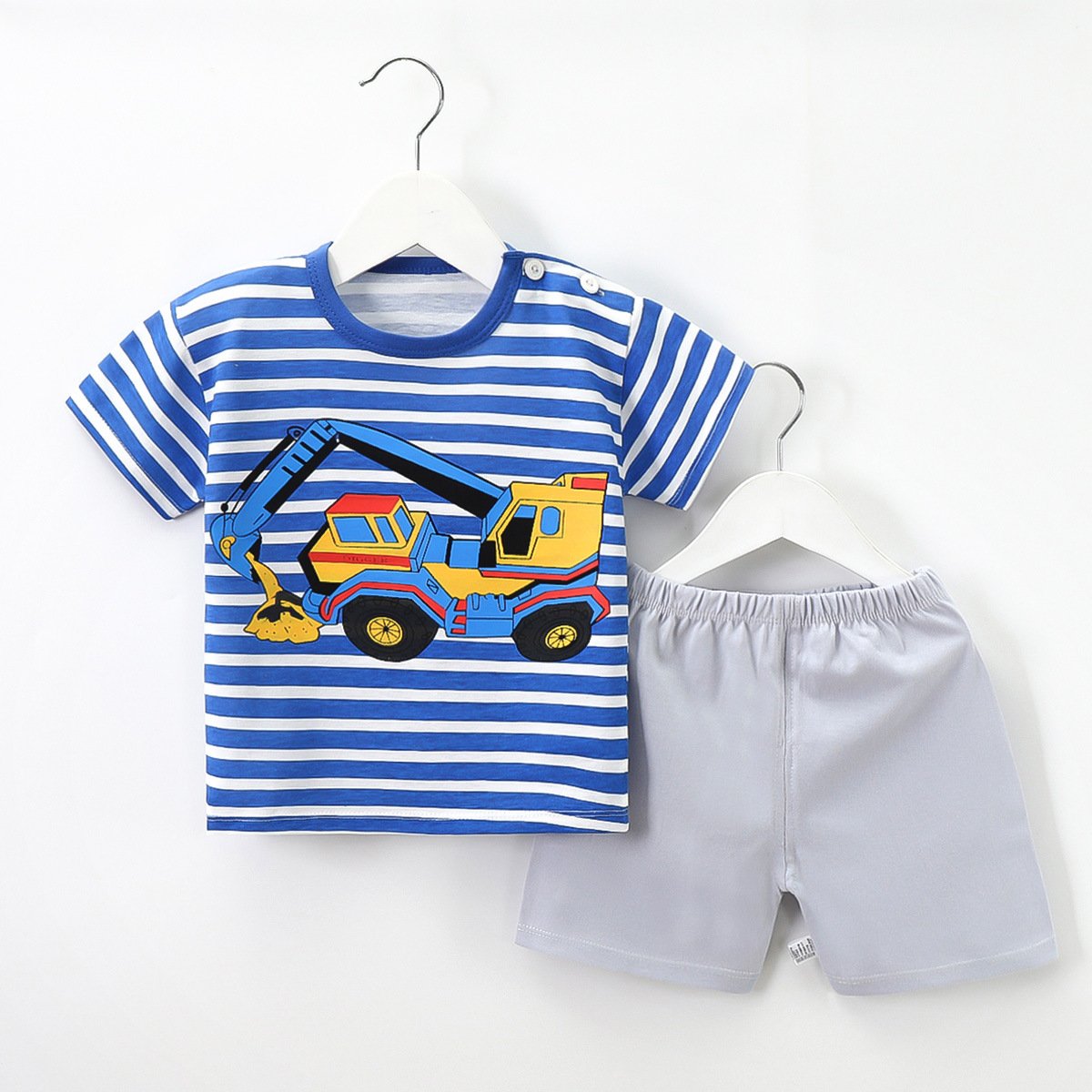 Summer New Clothing Sets Boy Cotton Casual Children's Wear Baby Boys T-shirt Trousers 2 Pieces Clothes Sets
