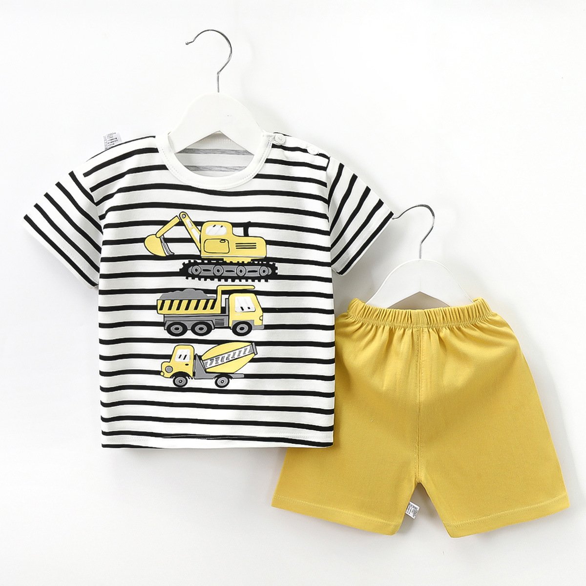 Summer New Clothing Sets Boy Cotton Casual Children's Wear Baby Boys T-shirt Trousers 2 Pieces Clothes Sets