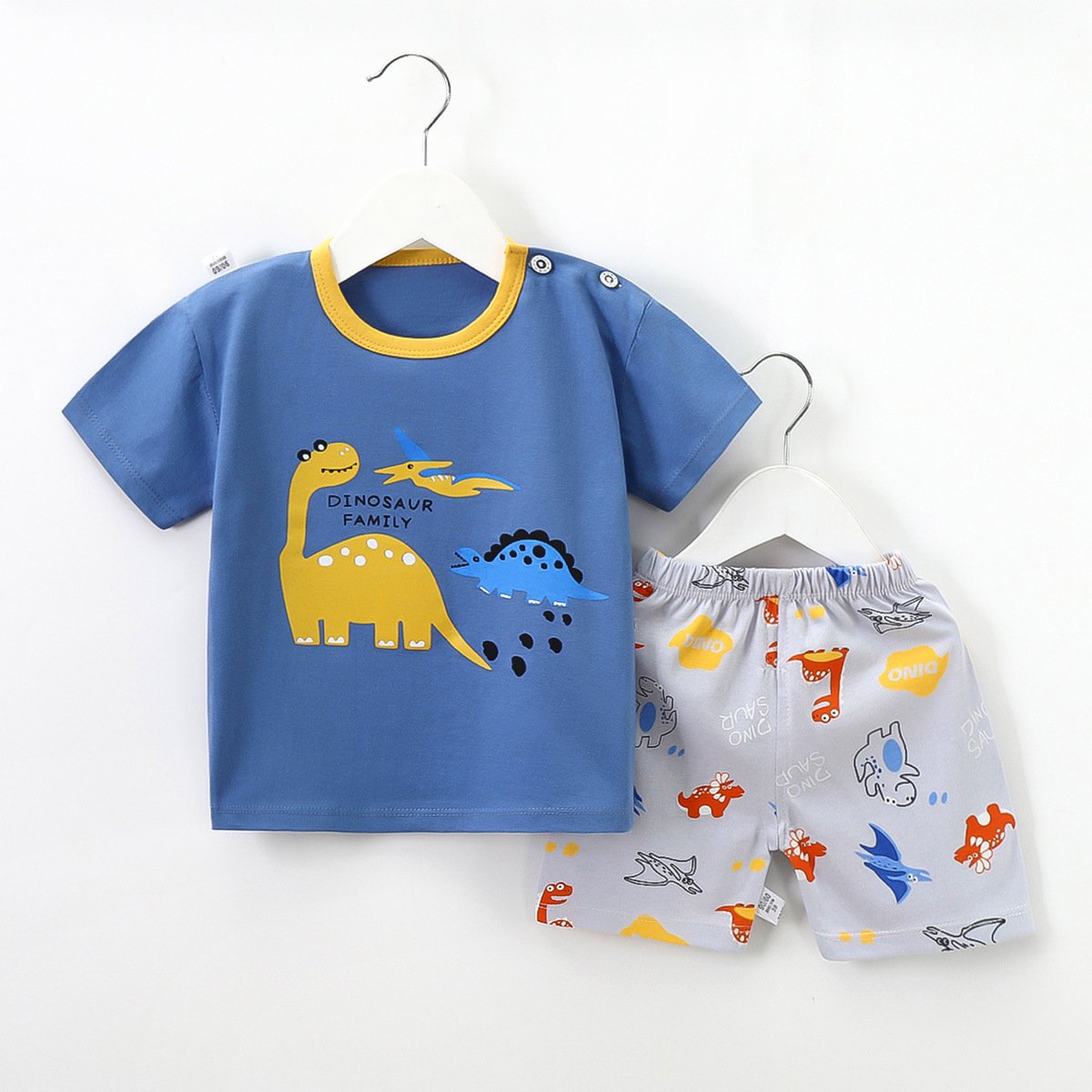Summer New Clothing Sets Boy Cotton Casual Children's Wear Baby Boys T-shirt Trousers 2 Pieces Clothes Sets
